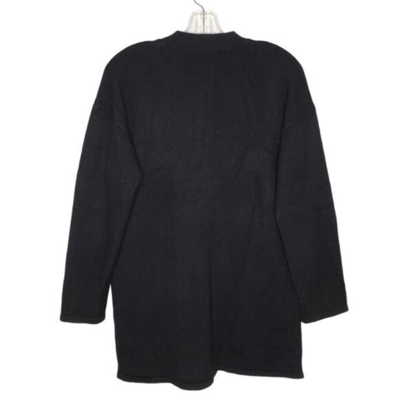 LEA & VIOLA Black Faux Fur Pocket Tunic Sweater - Picture 8 of 11